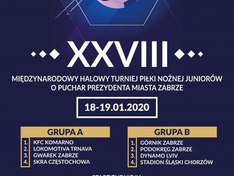 XXVIII Międzynarodowy Halowy Turniej Piłki Nożnej Juniorów o Puchar Prezydenta Miasta Zabrze